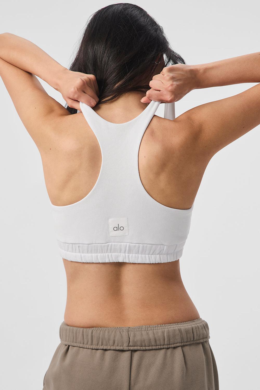 White Women Alo Yoga Scoop Neck Sweatshirt | Australia  56138-NXME