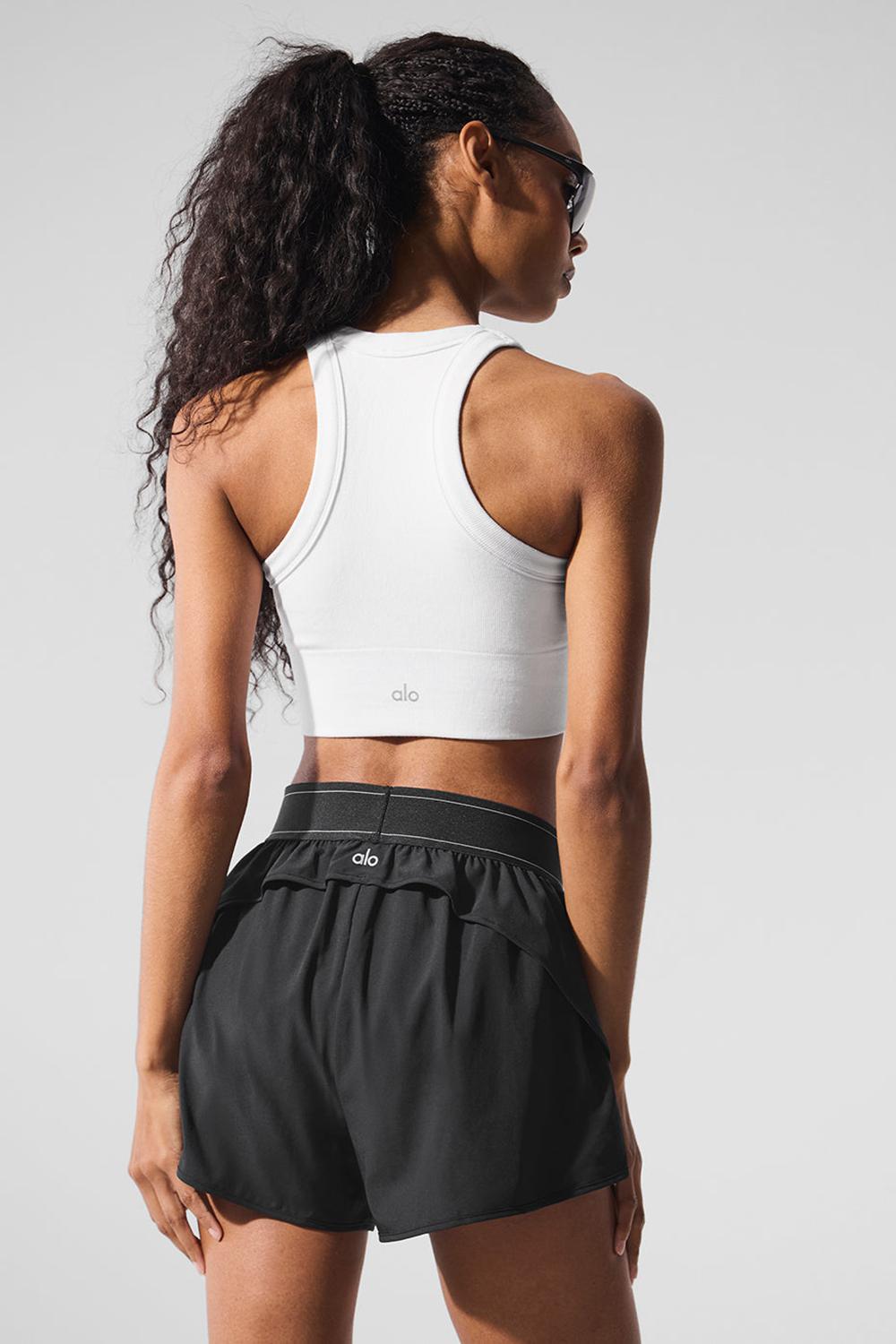 White Women Alo Yoga Seamless Delight High Neck Bra | Australia  26971-IPRB