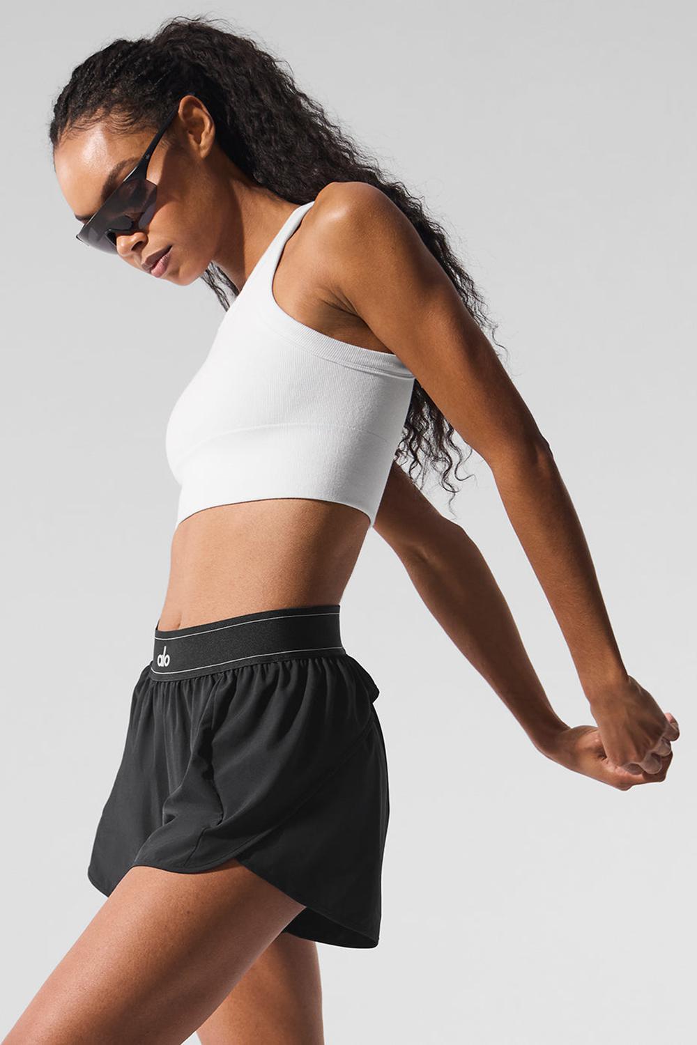 White Women Alo Yoga Seamless Delight High Neck Bra | Australia  26971-IPRB
