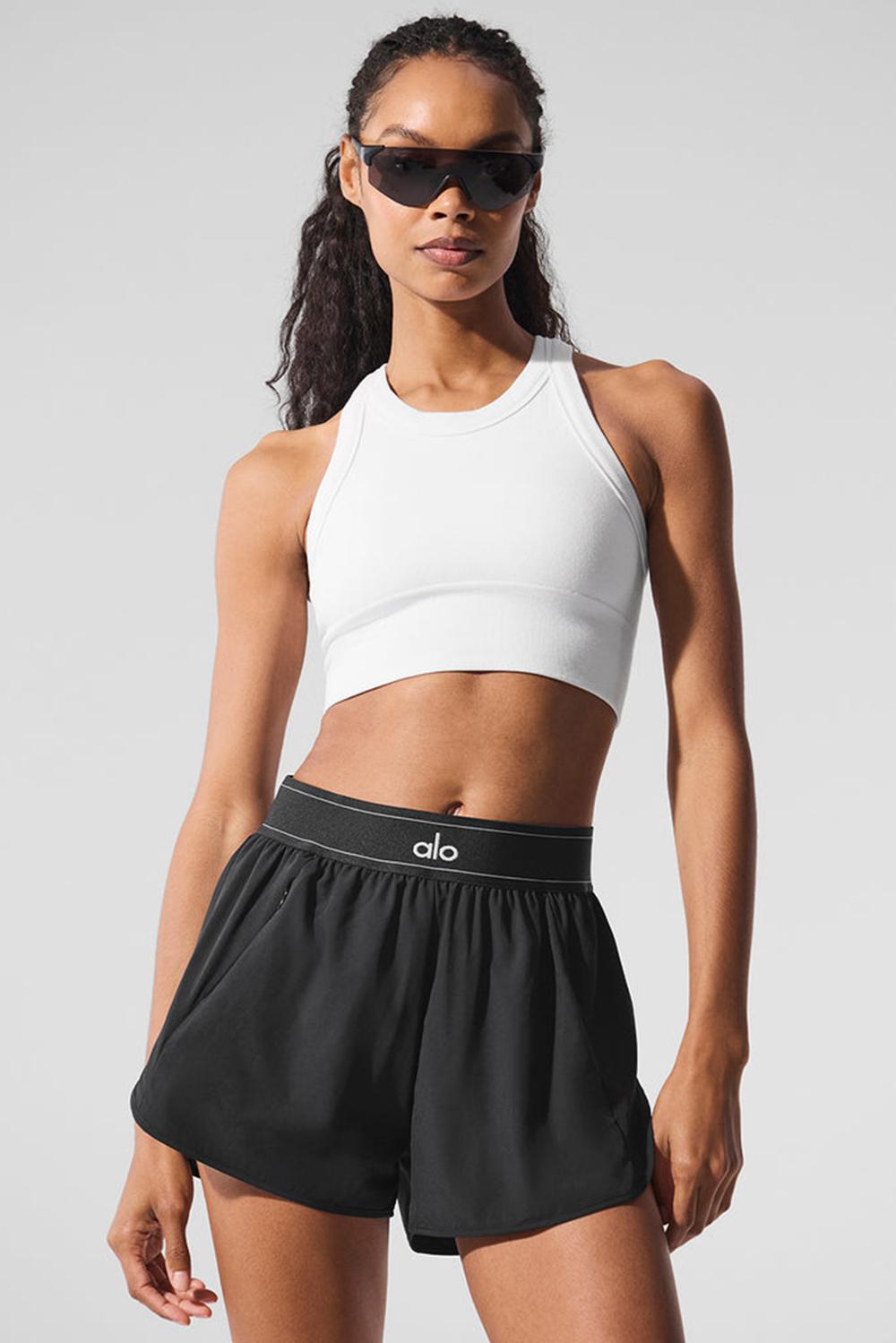 White Women Alo Yoga Seamless Delight High Neck Bra | Australia  26971-IPRB