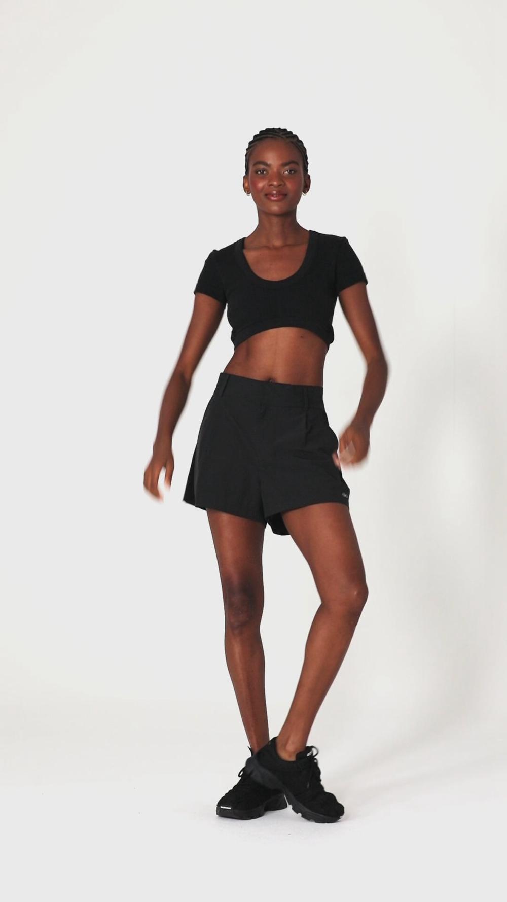 White Women Alo Yoga Seamless Ribbed Cropped Serene Short Sleeve | Australia  98563-PBOU