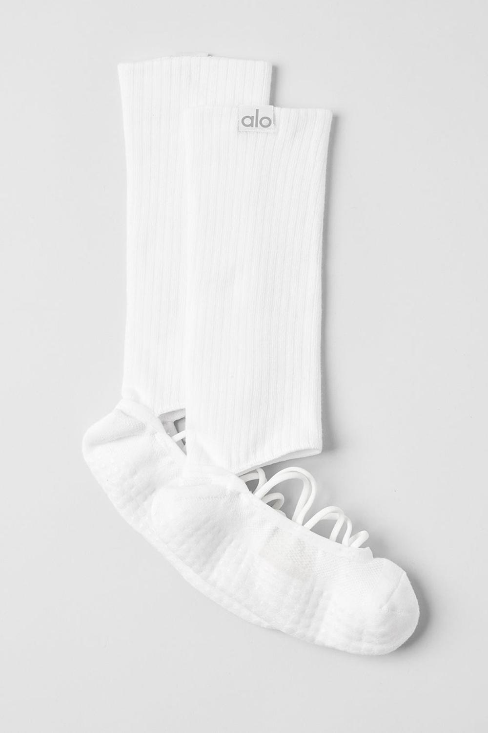 White Women Alo Yoga Strappy Siren Grip Sock | Australia  28317-XRDT