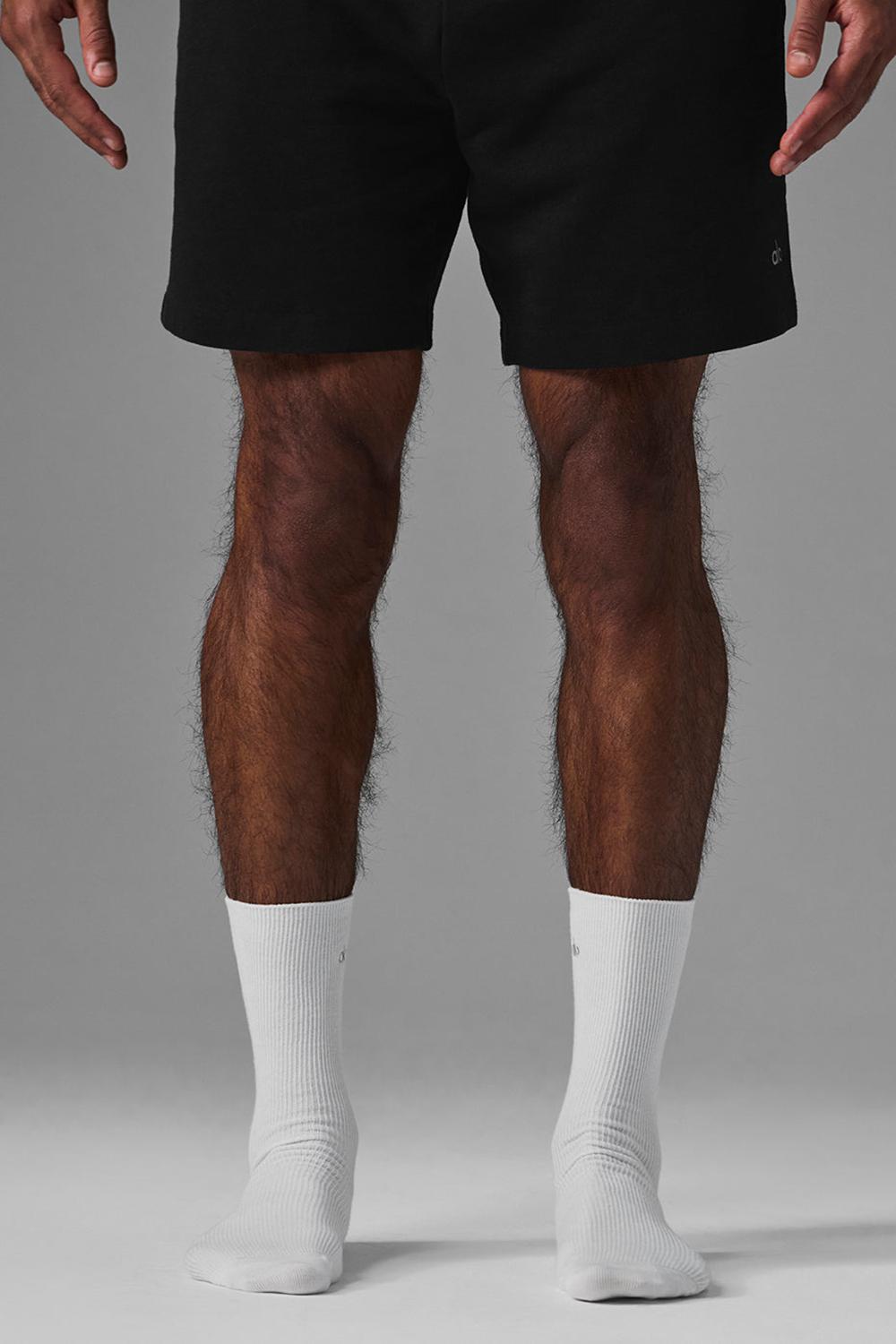 White Women Alo Yoga Unisex Half-Crew Understated Sock | Australia  79023-NZWF