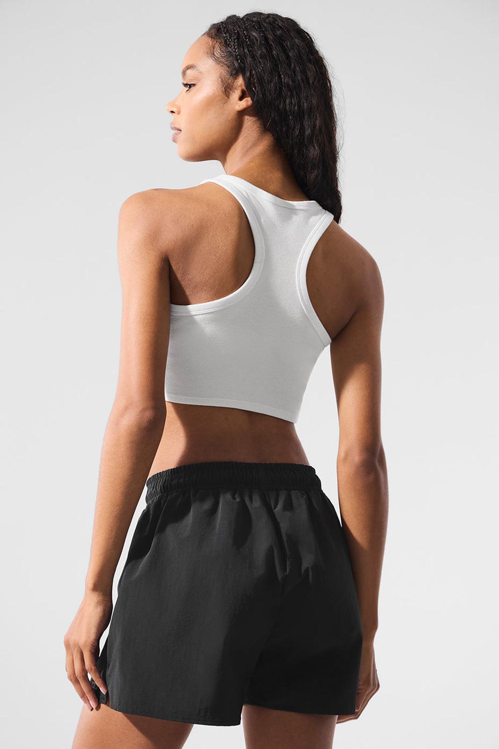White / Black Women Alo Yoga Aspire Tank | Australia  62483-AGPF