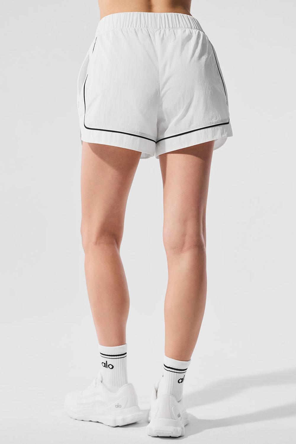 White / Black Women Alo Yoga Motivate Track Short | Australia  53109-QETD