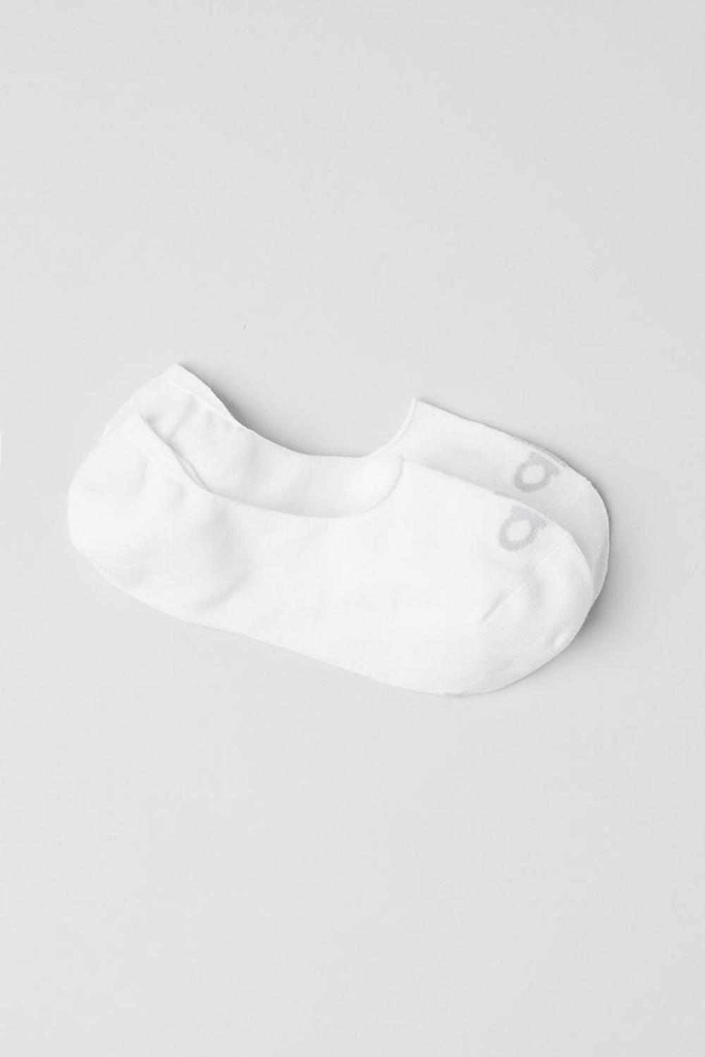 White / Dove Grey Women Alo Yoga Unisex Conceal Sock | Australia  05247-CVJQ