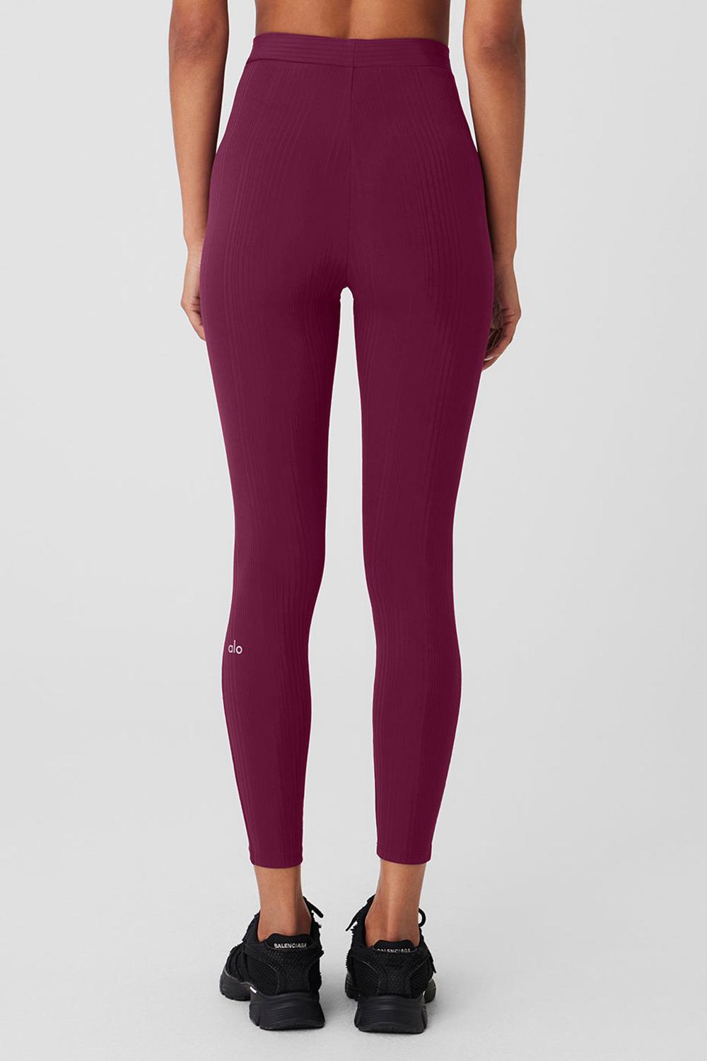 Wild Berry Women Alo Yoga High-Waist 7/8 Run It Back Legging | Australia  16308-YSCT