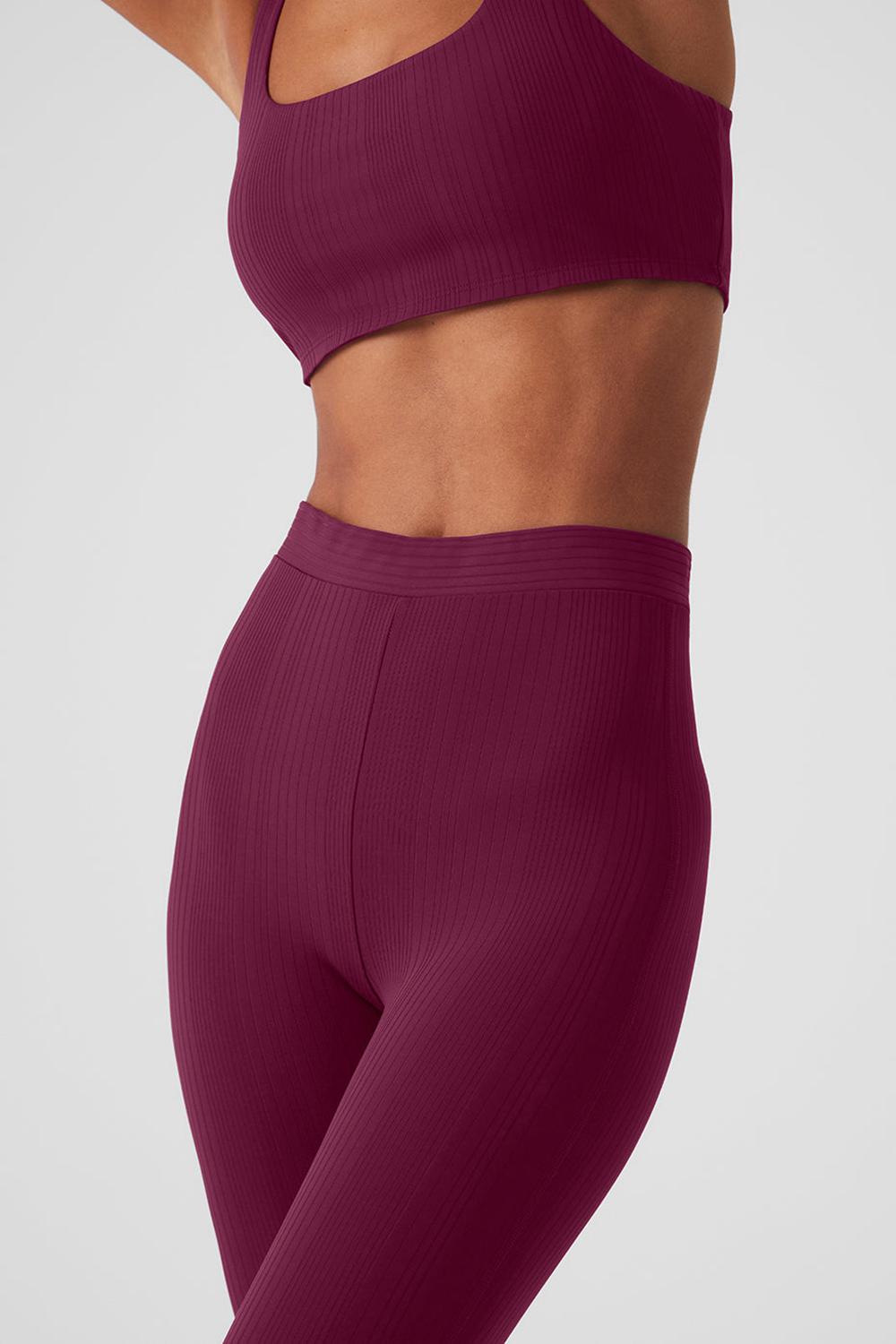 Wild Berry Women Alo Yoga High-Waist 7/8 Run It Back Legging | Australia  16308-YSCT