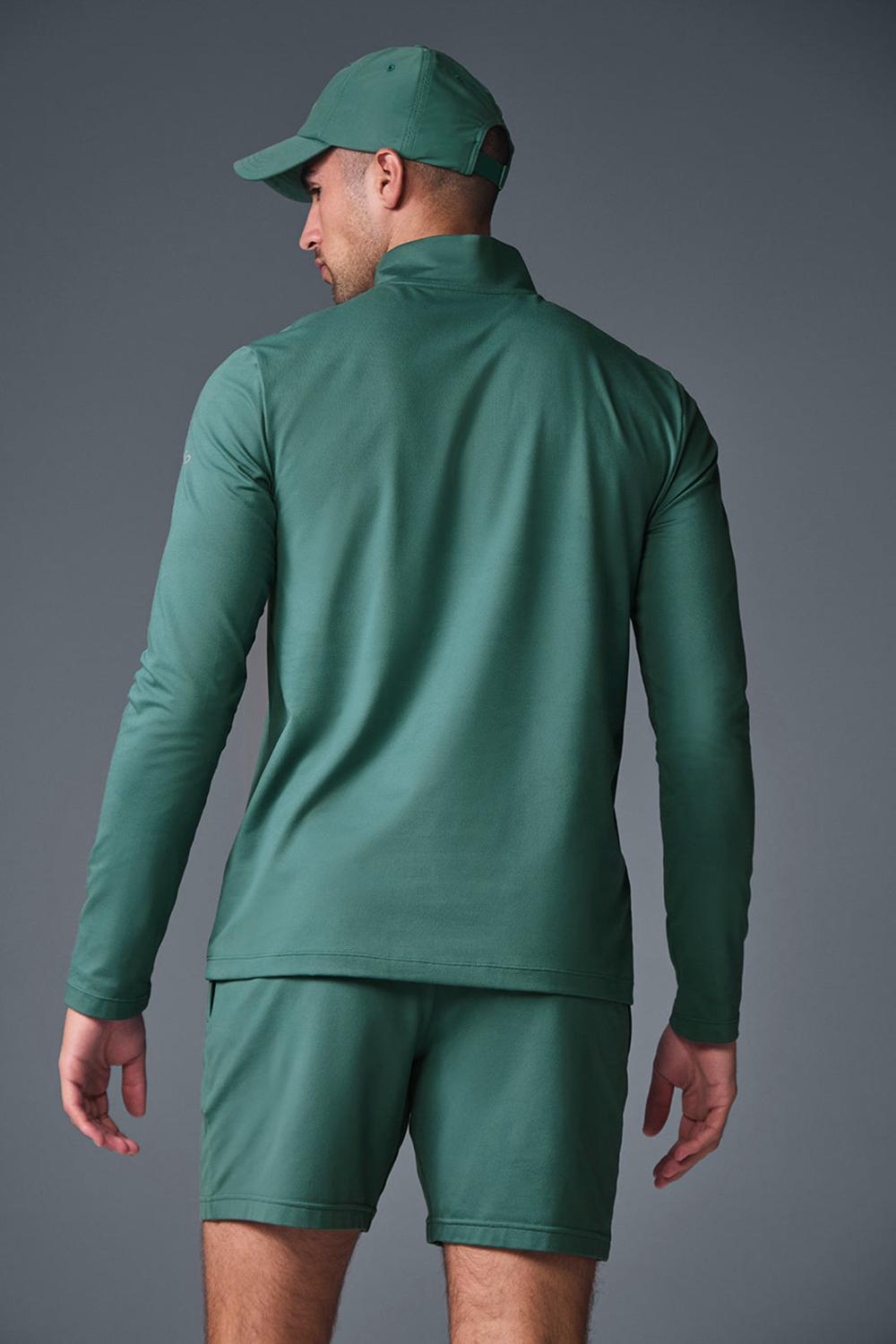Winter Ivy Men Alo Yoga Conquer 1/4 Zip Reform Long Sleeve | Australia  89364-HMJC