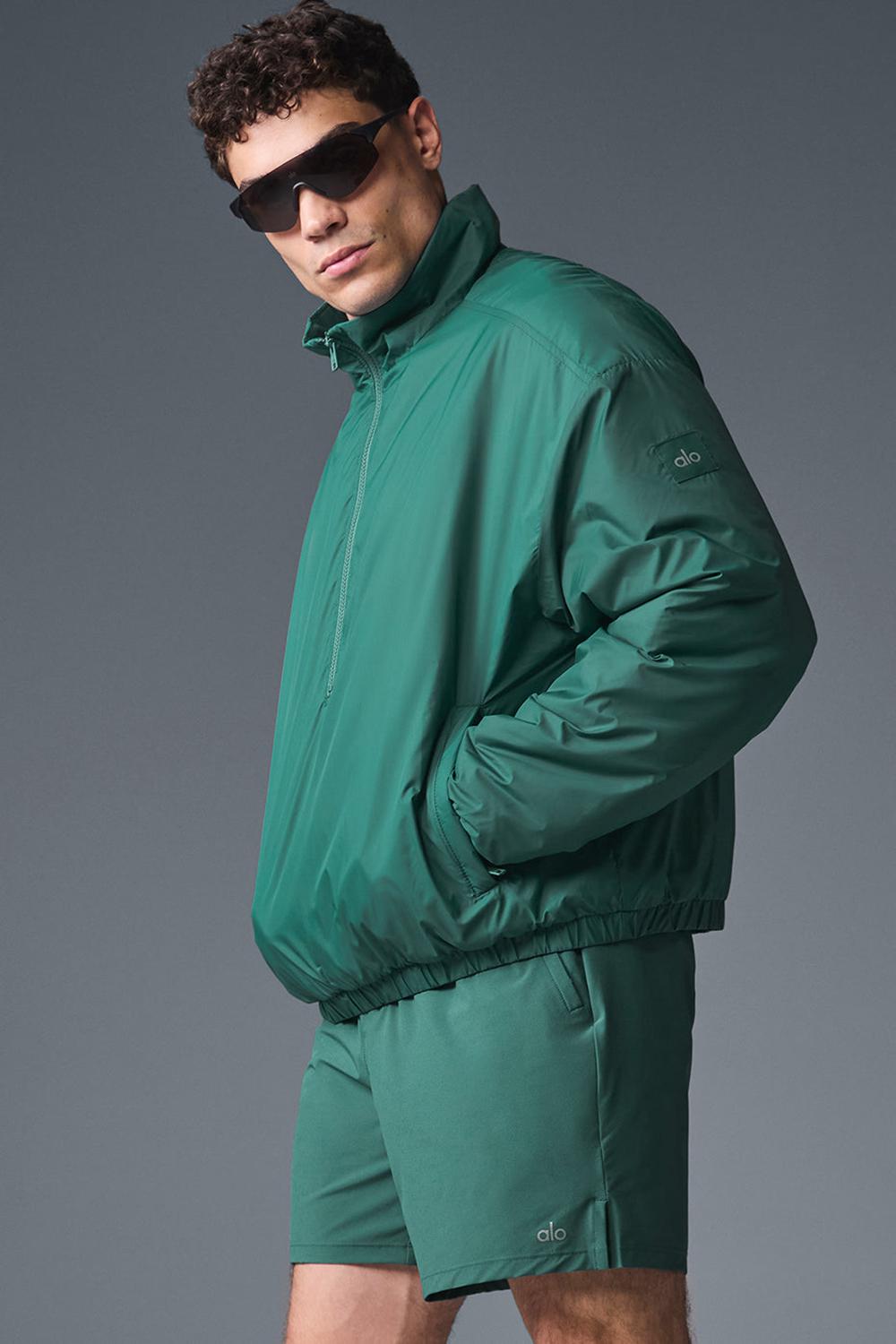 Winter Ivy Men Alo Yoga Latitude Light Weight 1/2 Zip Pullover Jacket | Australia  38259-TYQK