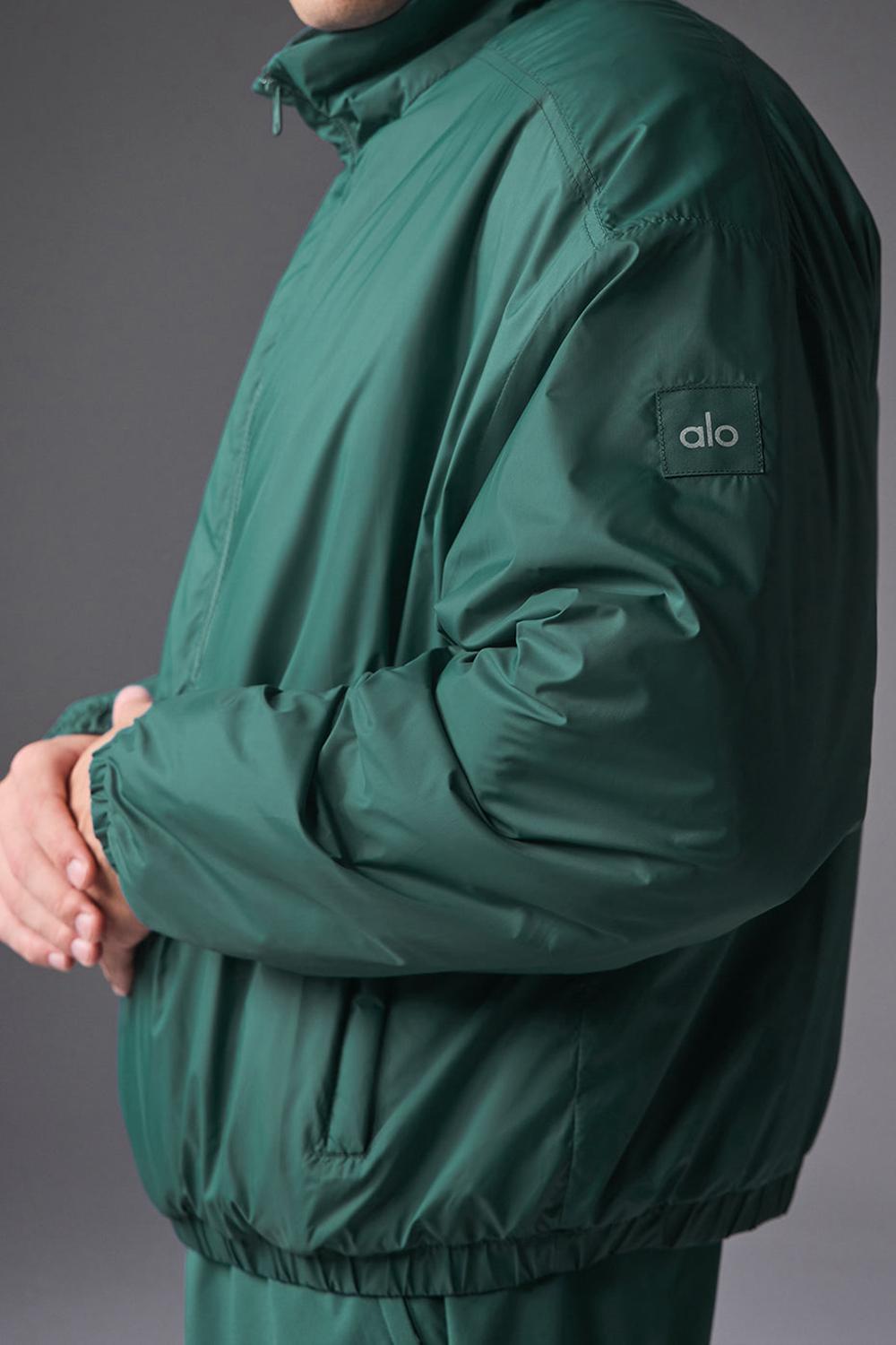 Winter Ivy Men Alo Yoga Latitude Light Weight 1/2 Zip Pullover Jacket | Australia  38259-TYQK