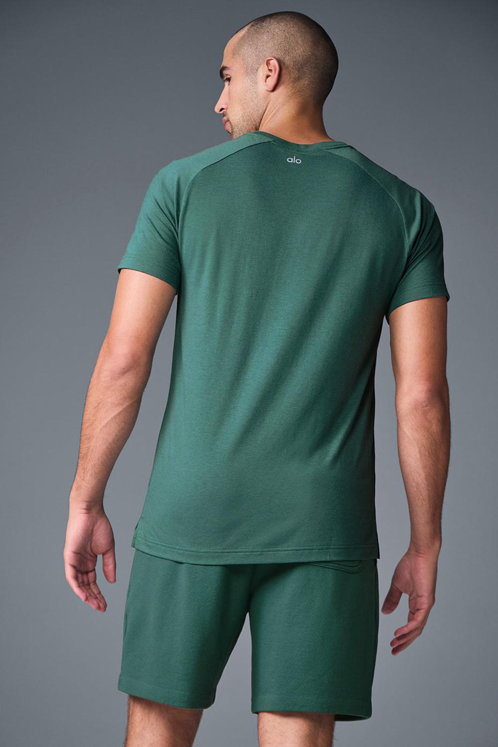 Winter Ivy Men Alo Yoga Triumph Raglan Tee | Australia  27605-LBSN