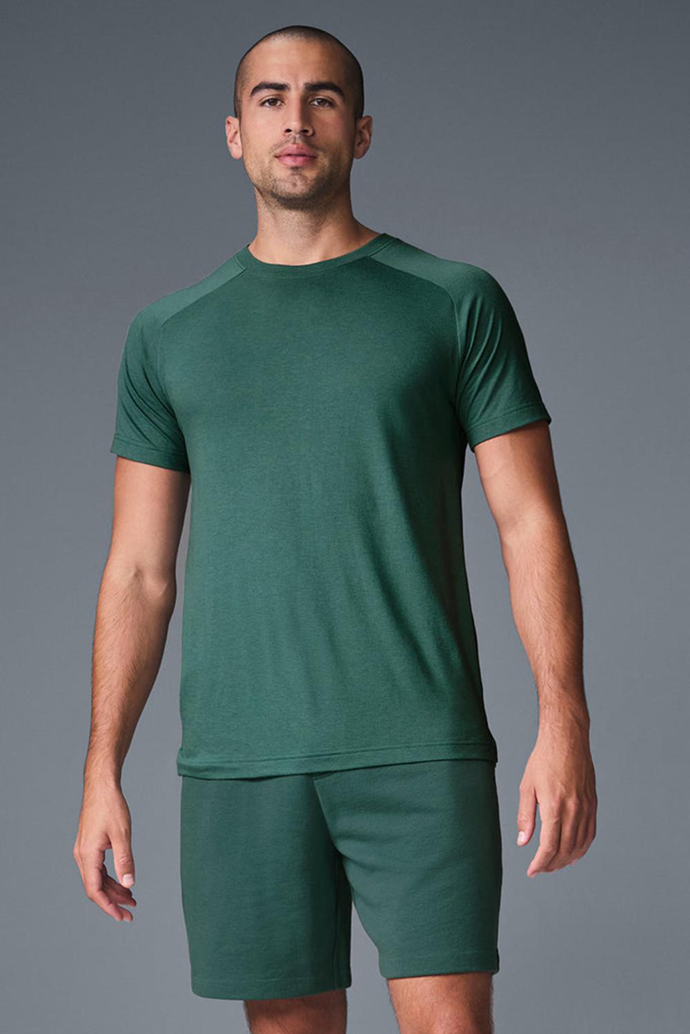 Winter Ivy Men Alo Yoga Triumph Raglan Tee | Australia  27605-LBSN