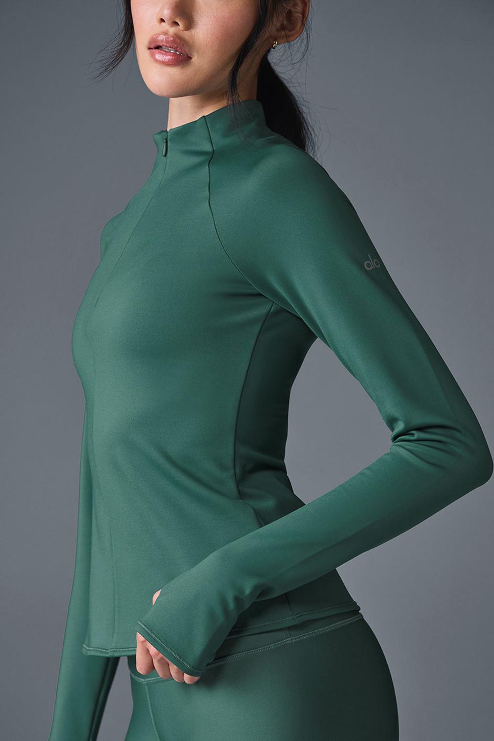 Winter Ivy Women Alo Yoga Airlift Winter Warm 1/4 Zip Long Sleeve | Australia  13592-CLVP