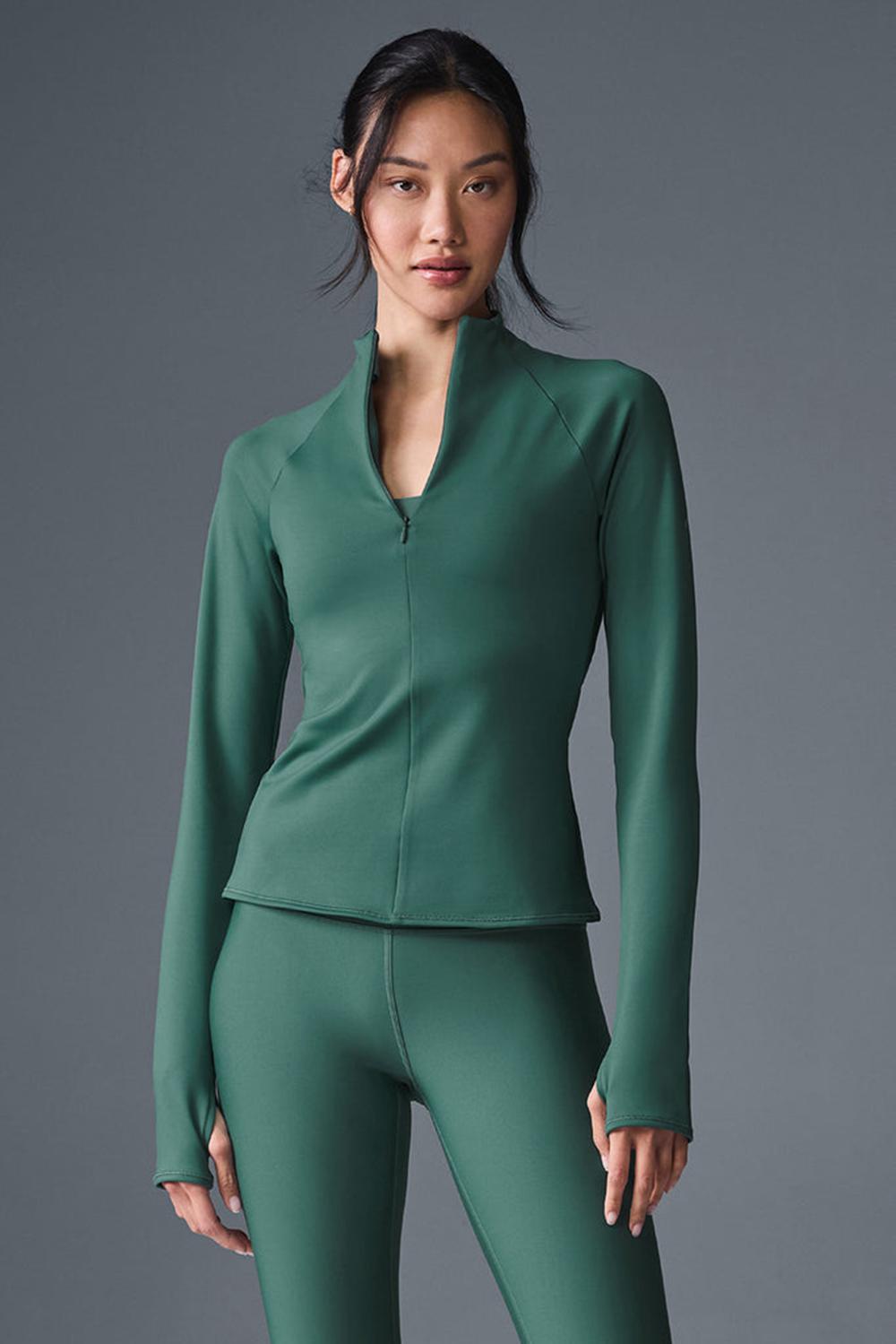 Winter Ivy Women Alo Yoga Airlift Winter Warm 1/4 Zip Long Sleeve | Australia  13592-CLVP