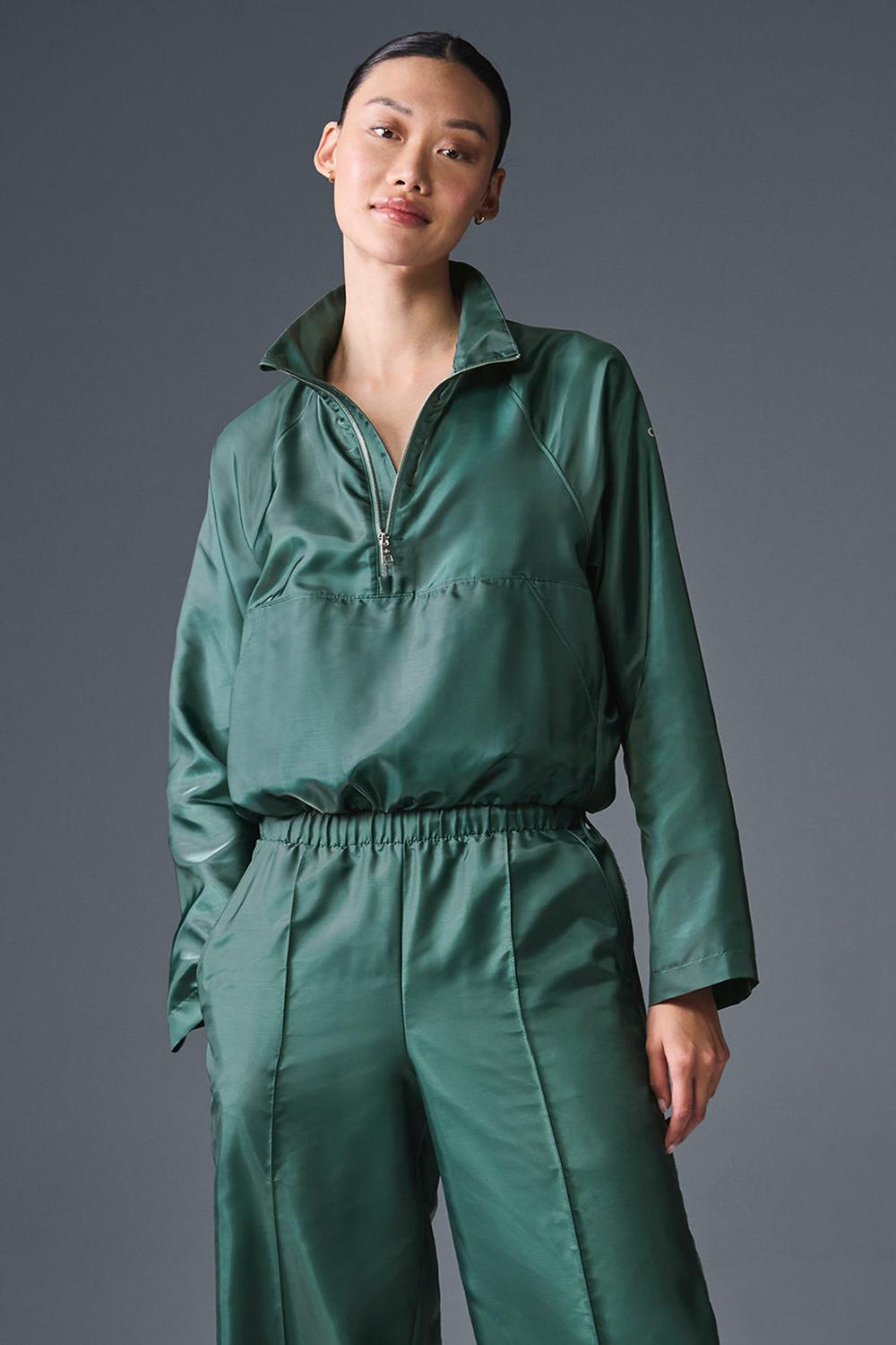 Winter Ivy Women Alo Yoga Cropped Afterglow Pullover | Australia  72461-LOPH