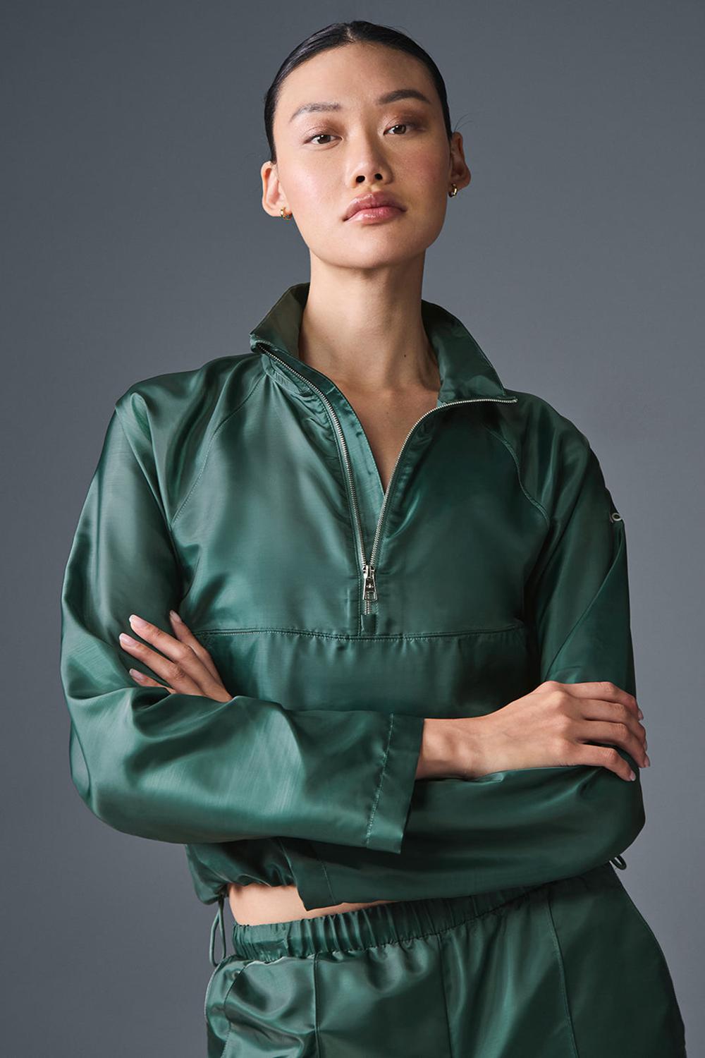 Winter Ivy Women Alo Yoga Cropped Afterglow Pullover | Australia  72461-LOPH