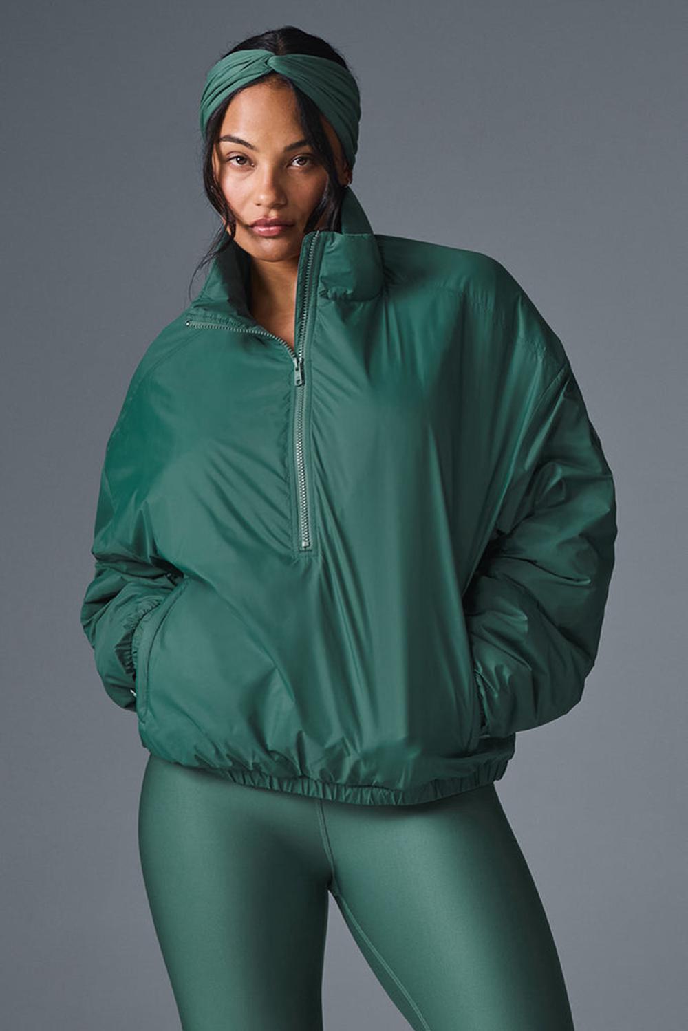 Winter Ivy Women Alo Yoga Latitude Light Weight 1/2 Zip Pullover Jacket | Australia  70168-RGYK