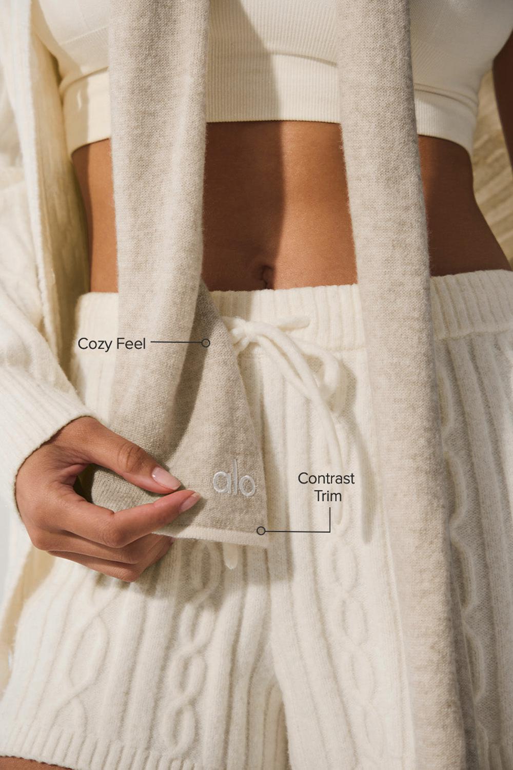 Winter Latte / Ivory Men Alo Yoga Cashmere Light Frosted Scarf | Australia  53278-CVEQ