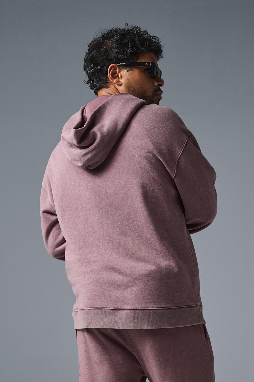 Woodrose Wash Men Alo Yoga Chill Vintage Wash Hoodie | Australia  91704-KXHO
