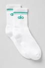 White / Spruce Green
